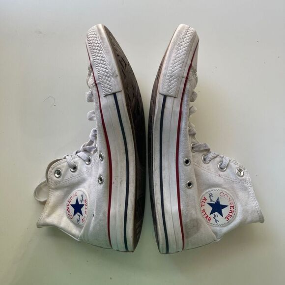 Converse Men's Chuck Taylor All-Star High Portrait Sneakers White Size 6 - Picture 2 of 6